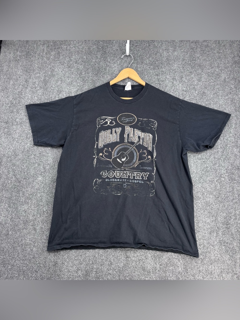 Legendary Dolly Parton Black Crew Neck T Shirt Country Bluegrass Gospel Size 2XL